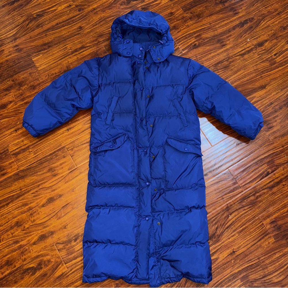 Eddie Bauer Blue Hooded Puffer Jacket for Winter